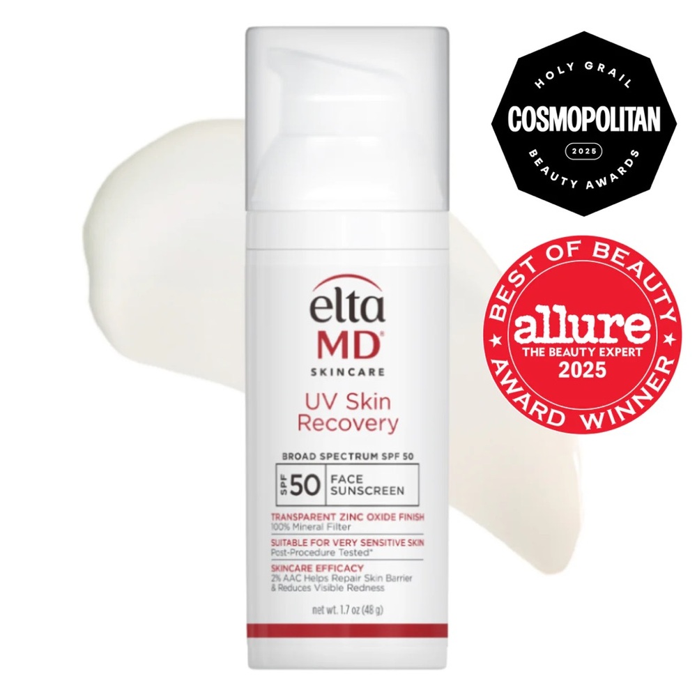 EltaMD UV Skin Recovery Face Sunscreen SPF 50 - White and Red